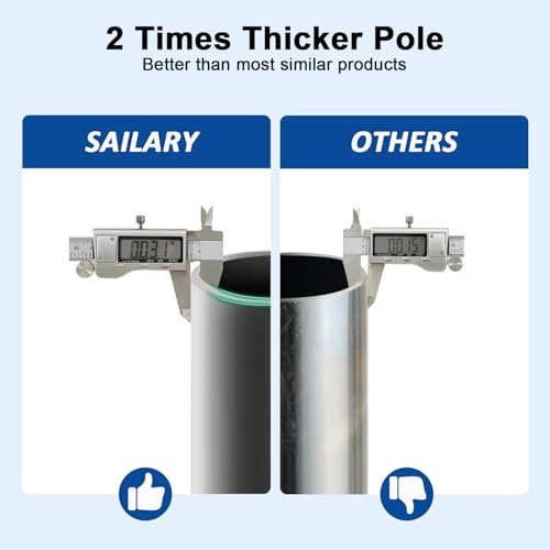 Carport Canopy 10'x20' Heavy Duty Carport, Waterproof & UV Protected Garage Top Tarp Shelter Cover with Reinforced Steel Cables, Outdoor Portable Garage for Car, Boat Tent, Light Grey SAILARY