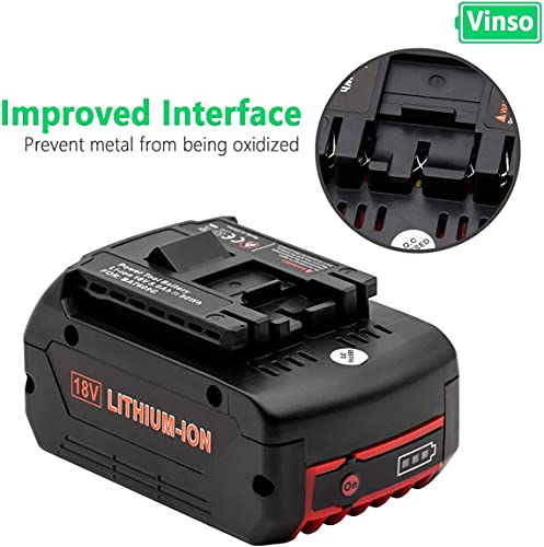 sypousy Bosch 18V Battery, BAT609 Battery,18V Bosch Replacement Battery,5000mAh Lithium Battery for BAT610G BAT618G BAT619 BAT621 BAT620 Cordless Power Tool Battery (1) sypousy
