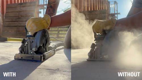 Dustless Technologies -DustBuddie Universal Dust Shroud for 7-1/4 Inch Worm Drive, Circular Saw Dust Collection, Circular Saw Dust Collector, D4000 Dustless Technologies