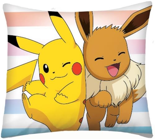 Pokémon Characters Single Cotton Duvet Cover Set - European Size Halantex