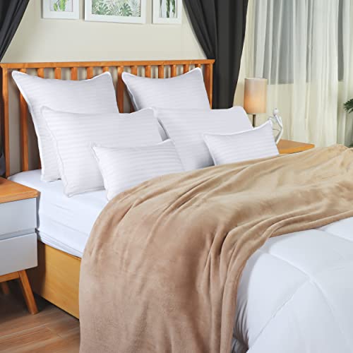 Utopia Bedding Bed Pillows for Sleeping Queen Size (White), Set of 2, Down Alternative Pillow for Sleeping, Cooling Hotel Quality Pillow Set for Back, Stomach or Side Sleepers Utopia Bedding