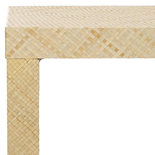 SAFAVIEH Home Collection Apis Natural Raffia 2-Shelf Console Table for Entryway, Living Room, Foyer SAFAVIEH