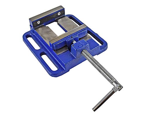 Yost Vises LDPV-6 Drill Press Vise | 6 Inch Jaw Width Portable Vise | Blue Yost Vises