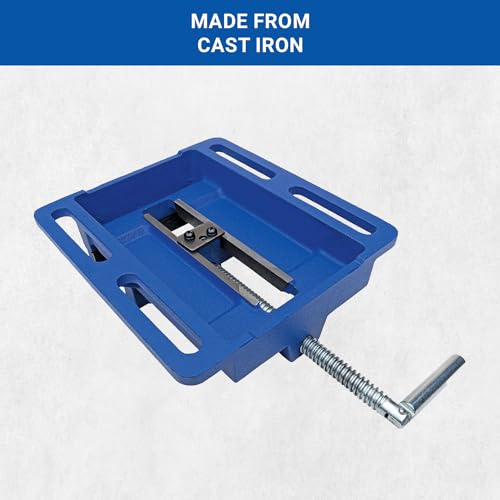 Yost Vises LDPV-6 Drill Press Vise | 6 Inch Jaw Width Portable Vise | Blue Yost Vises