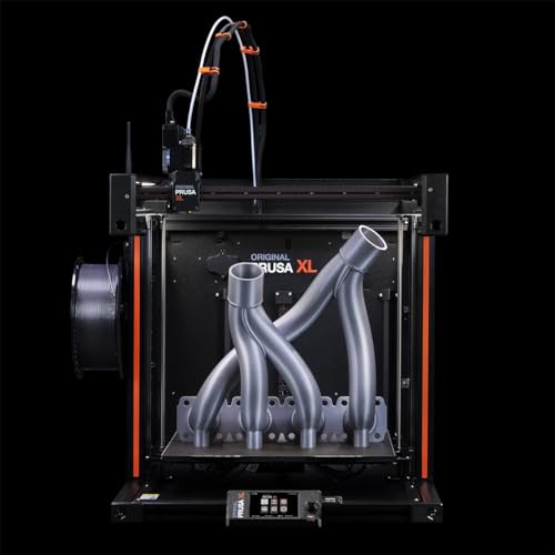 Original Prusa XL Assembled 5-toolhead 3D Printer, Large-Scale CoreXY 3D Printer, Assembled and Tested, Build Volume of 14.17×14.17×14.17 in, 5 Independent toolheads, Multi-Material Experience Original Prusa