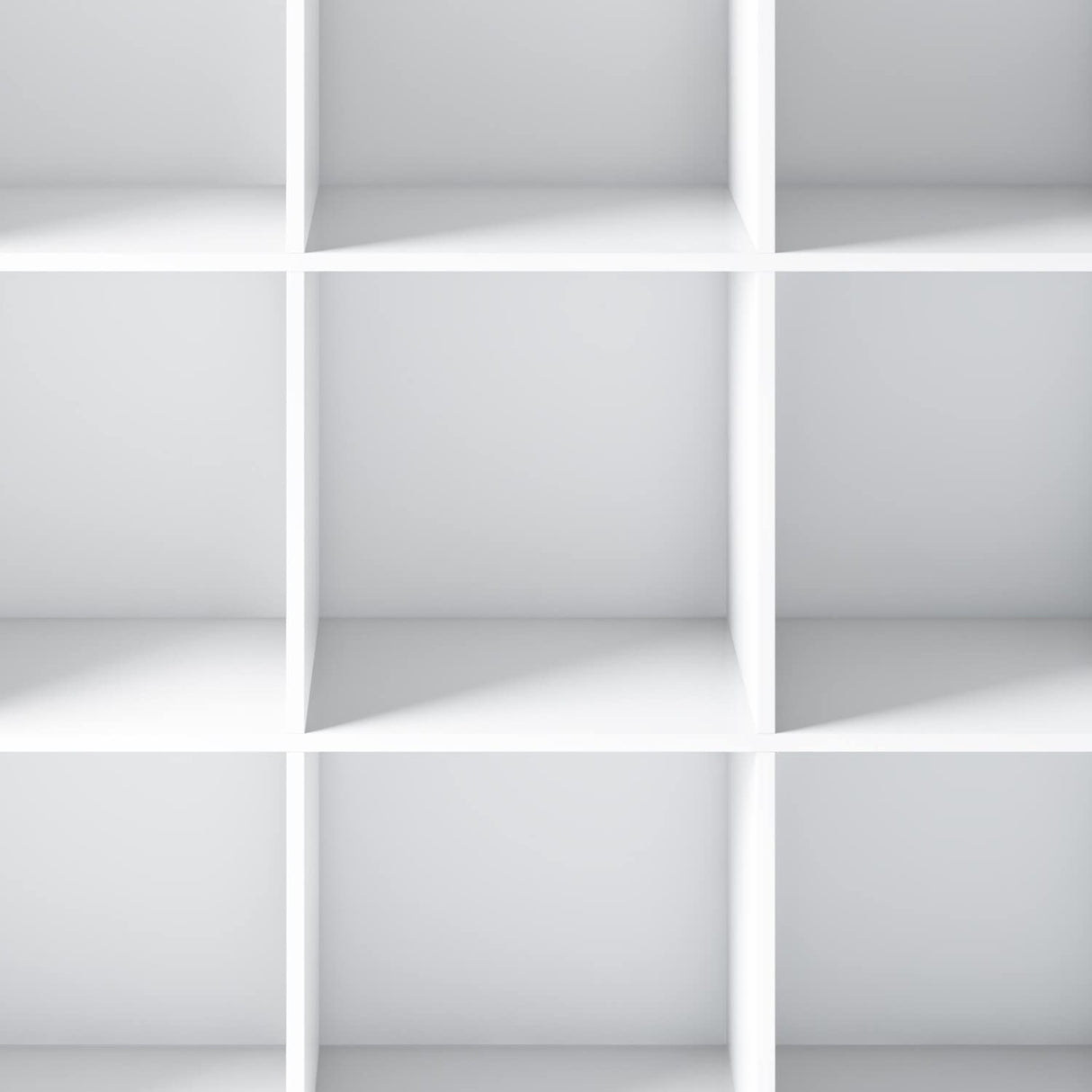 SIMPLIHOME Artisan SOLID WOOD 43 Inch Transitional 9 Cube Bookcase and Storage Unit in White, For the Living Room, Study Room and Office SIMPLIHOME