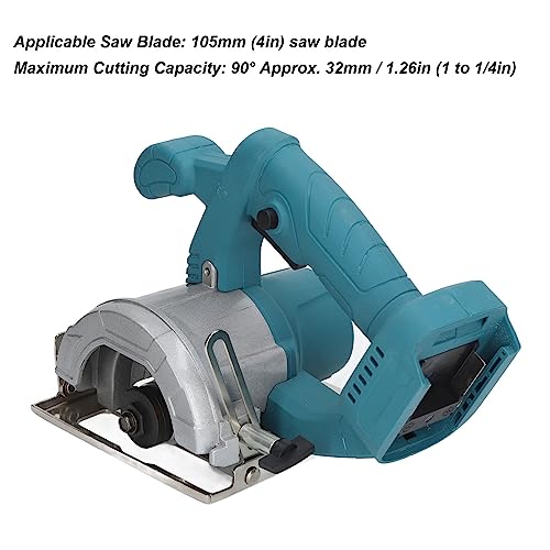 1200W Angle Adjustable Cutting Saw, Cordless Electric Circular Saw for Woodworking, 18V with ABS Material, BL1850B Battery Compatible SASKATE