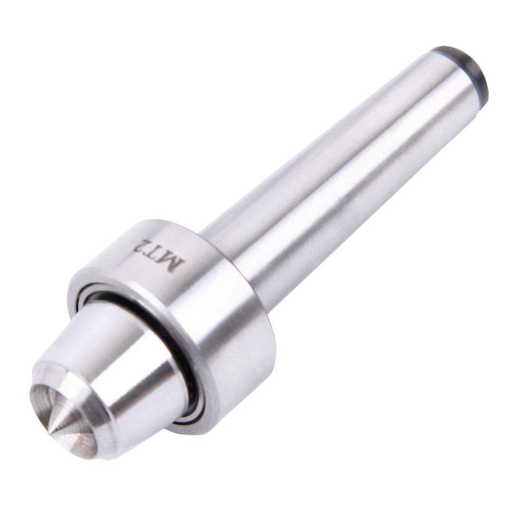 4pcs MT2 Wood Lathe Live Center Drive Spur Cup Set with 2pcs Extra Replacement Tips, MT2 Arbor Woodworking Tool Kit for Wood and Metalworking Lathe Woodworking Thimble with Wooden Case BestParts