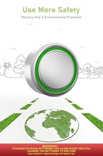 POWEROWL High Capacity LR44 Batteries 40 Pack, L1154F AG13 357 303 SR44 A76 Premium Alkaline Battery 1.5V Button Coin Cell Batteries POWEROWL