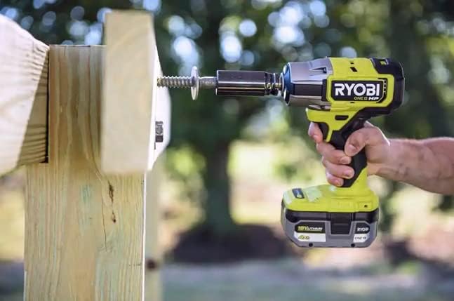 RYOBI P262K1 ONE+ HP 18V Brushless Cordless 4-Mode 1/2 in. Impact Wrench Kit w/ 4.0 Ah HIGH PERFORMANCE Lithium-Ion Battery & Charger RYOBI