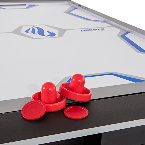 Triumph 3-in-1 7' Rotating Swivel Multigame Table - Air Hockey, Billiards/Pool, and Table Tennis - All Accessories Included Triumph Sports