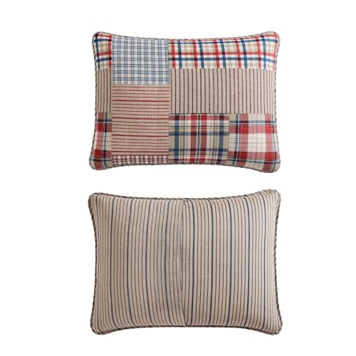 Eddie Bauer - Twin Quilt Set, Reversible Cotton Bedding with Matching Sham, Luxurious Bedding Set (Hawthorne Brown, Twin) Eddie Bauer
