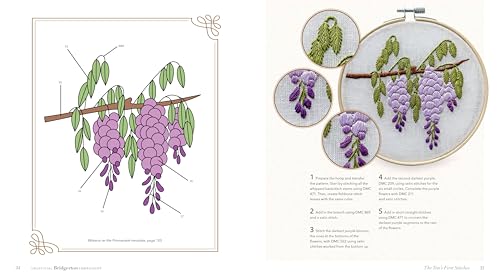 Unofficial Bridgerton Embroidery: 20 Patterns Inspired by the World of Regency Romance WoodArtSupply