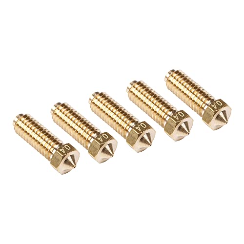 Anycubic 3D Printer Nozzle 0.4 mm/ 1.75 mm High Temperature Wear Resistant, Compatible with Anycubic Kobra 2 Series (5 Pcs) ANYCUBIC