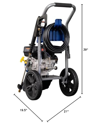 Westinghouse WPX3400 Gas Pressure Washer, 3400 PSI and 2.6 Max GPM, Onboard Soap Tank, Spray Gun and Wand, 5 Nozzle Set, for Cars/Fences/Driveways/Homes/Patios/Furniture Westinghouse