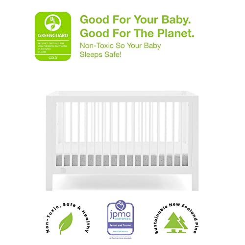 GAP babyGap Charlie 6-in-1 Convertible Crib - Greenguard Gold Certified, Bianca White Delta Children