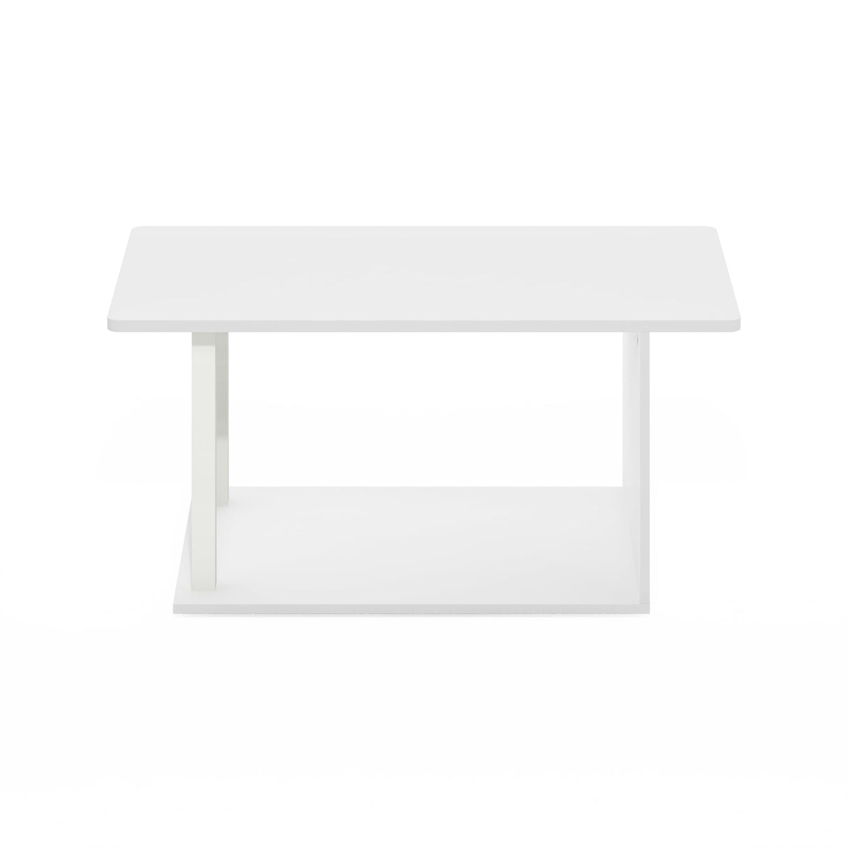 Furinno Basic Home Living Coffee Table, White/White Furinno