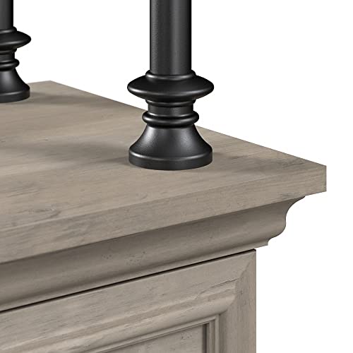 Coliseum Designer Bookcase with Doors in Driftwood Gray by Bush Business Furniture Bush Business Furniture