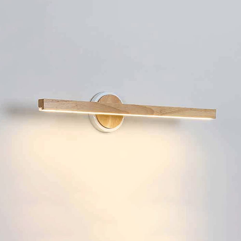 23" Rustic Vanity Light Fixture Over Mirror Rotatable Adjustable Vintage Wooden LED Wall Sconce Bar Bathroom Light Farmhouse Wall Lamp for Hallway Bedroom Living Room Washroom Cabinet WoodArtSupply