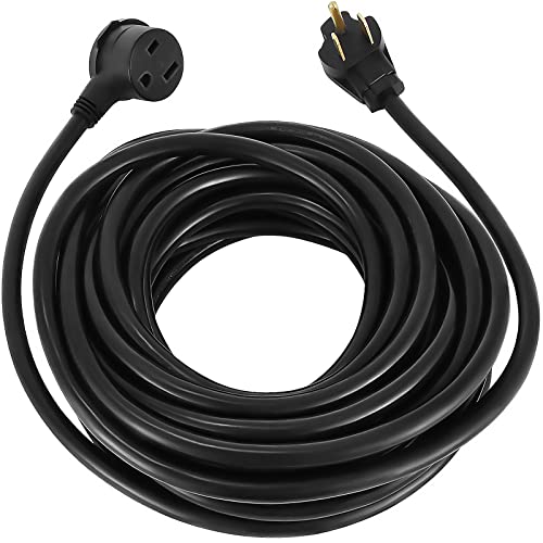 VEVOR Extension Cord, 50ft 250 Volt, 10 Gauge Heavy Duty Outdoor Welder Extension Cord with 10 Awg 3 Prong, 50 Amp Power Extension for Welding Machines, NEMA 6-50 Plug, ETL Approved, Black VEVOR