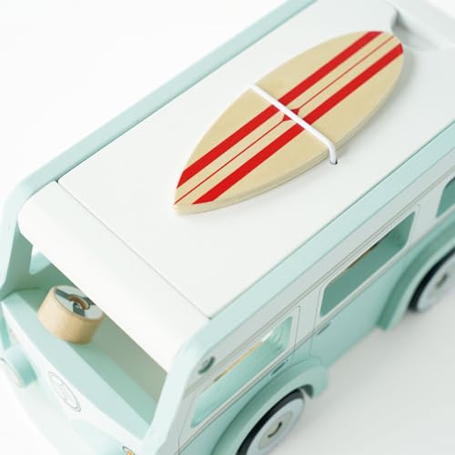 Le Toy Van - Wooden Holiday Campervan with Detachable Surfboard | Suitable for 3 Year Old + Le Toy Van