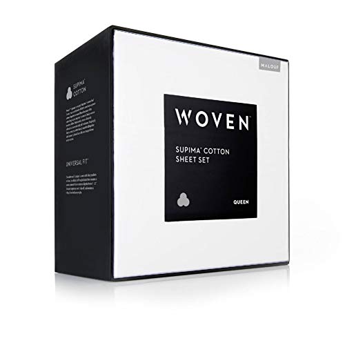 MALOUF Supima Premium Cotton Sheets-100 Percent American Grown Long Staple-Sateen Weave-Extra Deep Pockets-Single Ply-600 Thread Count-King-Charcoal, King MALOUF