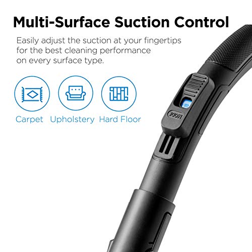 Eureka WhirlWind Bagless Canister 2.5L Vacuum Cleaner, Lightweight Vac for Carpets and Hard Floors, NEN110A, Blue Eureka