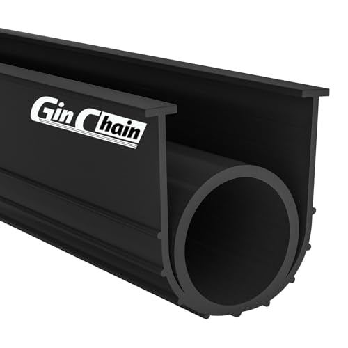 Ginchain Garage Door Seals Bottom Rubber Weather Stripping Kit with 5/16" T-Ends Seal Strip Replacement, Universal U+O Ring Weatherproof Threshold Buffering Sealing Rubber(16Ft) Ginchain