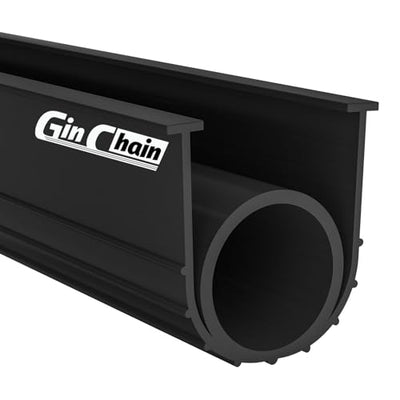 Ginchain Garage Door Seals Bottom Rubber Weather Stripping Kit with 5/16" T-Ends Seal Strip Replacement, Universal U+O Ring Weatherproof Threshold Buffering Sealing Rubber(16Ft)