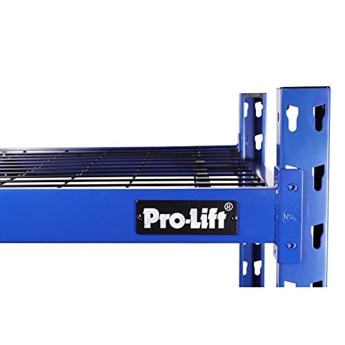 Pro-LifT Garage Storage Shelves - Heavy Duty 3-Tier Adjustable Metal Wire Shelving Units with 3000 lbs Total Capacity for Garage Basement Racking Organization - 48" H X 48" W X 24" D Pro-LifT