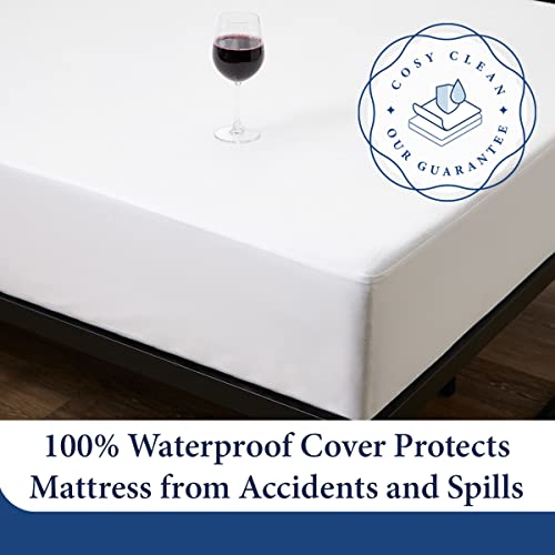 Cosy House Collection Luxury Mattress Protector - Blend of Rayon Derived from Bamboo - College Dorm Room Essentials - Ultra Soft Comfort, Stays Cool & Quiet - Premium Fitted Sheet Style (Twin XL) Cosy House Collection