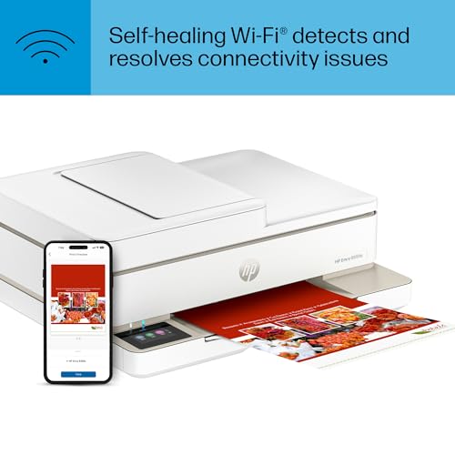 HP Envy 6555e Wireless All-in-One Color Inkjet Printer, Print, scan, Copy, Duplex Printing Best-for-Home, 3 Months of Instant Ink Included (714N5A) HP