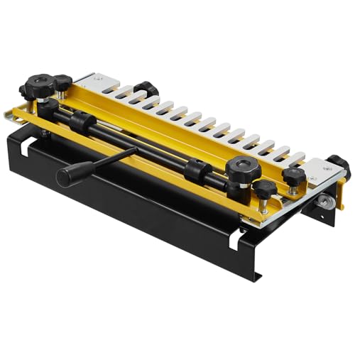 VEVOR Dovetail Jig, 12 in Width, Dove Tailing Router Jigs with 4 Router Bits & 3 Templates, Precise Alignment Dove Tail Jig, Mortise and Tenon Woodworking Tools for Furniture & Wood Cabinet Making VEVOR