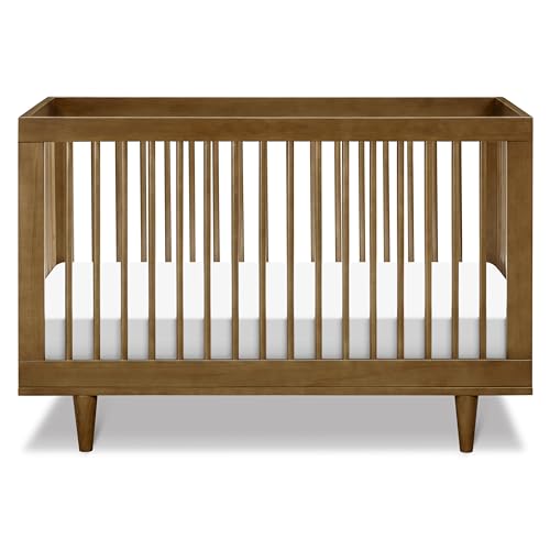 DaVinci Marley 3-in-1 Convertible Crib in Walnut Finish and Walnut Legs, Greenguard Gold Certified DaVinci