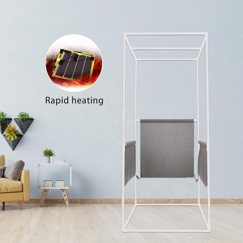 KUNSANA Full Size Portable Far Infrared Sauna Tent,Personal Home Sauna Spa with Heating Foot Pad and Portable Chair KUNSANA