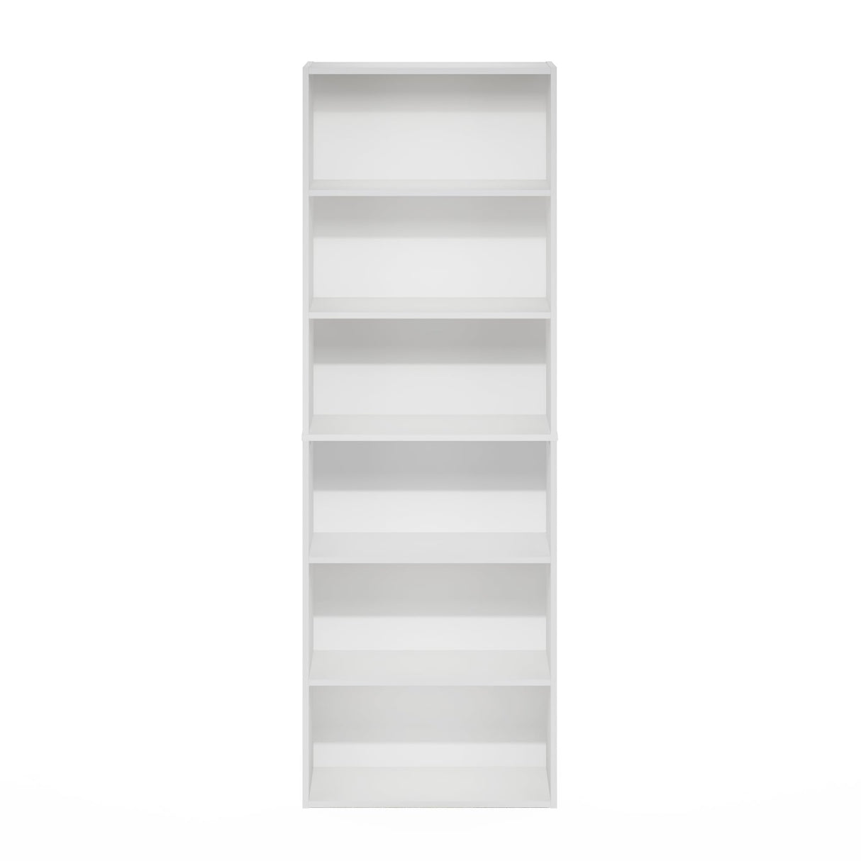 Furinno Jaya Simply Home Free Standing 6-Tier Open Storage Bookcase, White Furinno