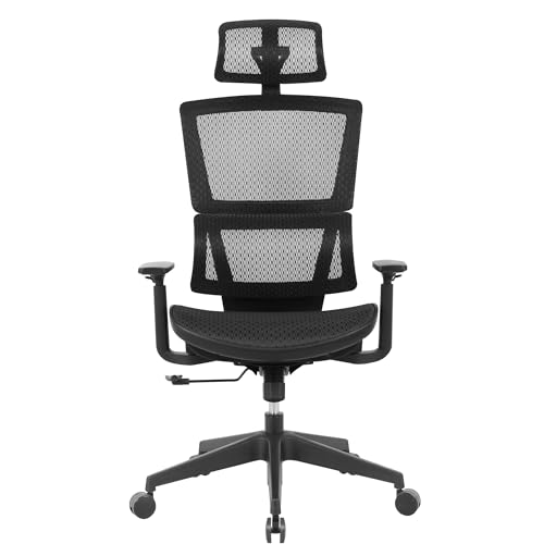 Realspace® Radano Mesh High-Back Executive Office Chair, Black, BIFMA Compliant Realspace