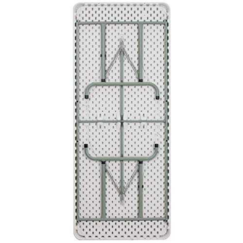 Flash Furniture Kathryn 6-Foot Height Adjustable Granite White Plastic Folding Table Flash Furniture