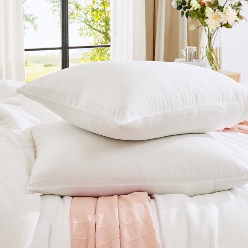 WRENSONGE Queen Comforter Set - 3 Pieces Prewashed White Comforter Soft Lightweight Bedding for All Seasons, Fluffy Down Alternative Comforter Queen Size with 2 Pillow Shams WRENSONGE