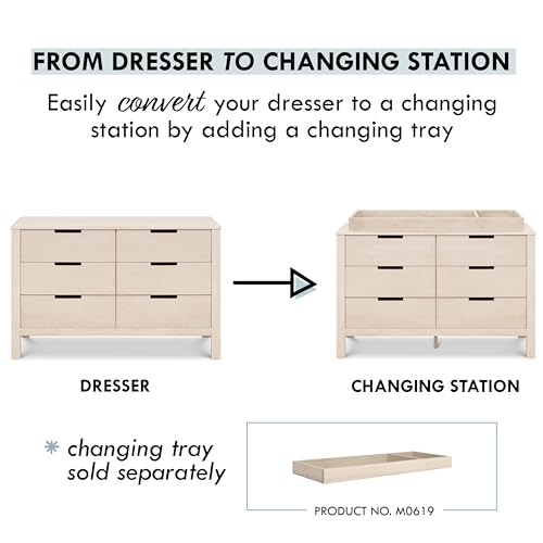 Carter's by DaVinci Double Colby 6-Drawer Dresser, Washed Natural DaVinci