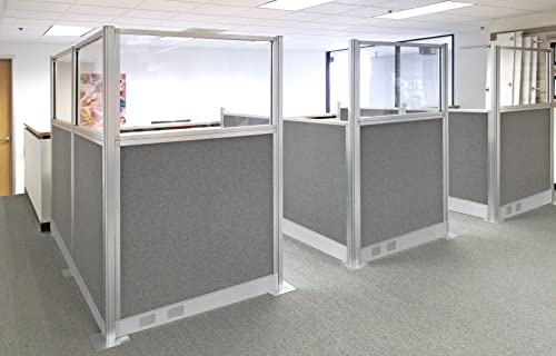 Versare Pre-Configured Hush Panel Electric Cubicle | Workstation Divider Walls | Cubicle Privacy Panels | Office Partition Walls VERSARE