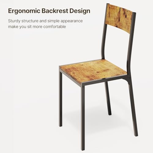 Gizoon Dining Table Set for 6 with Chairs, 7-Piece Kitchen Table Set for Small Space, Apartment, Kitchen, Dining Room, Space-Saving Gizoon