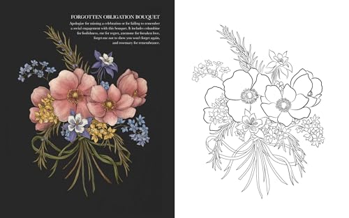 Floriography Coloring Book WoodArtSupply