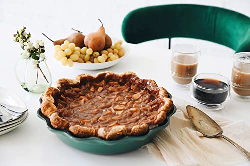 Le Creuset Stoneware Heritage Pie Dish, 9", Peche Le Creuset