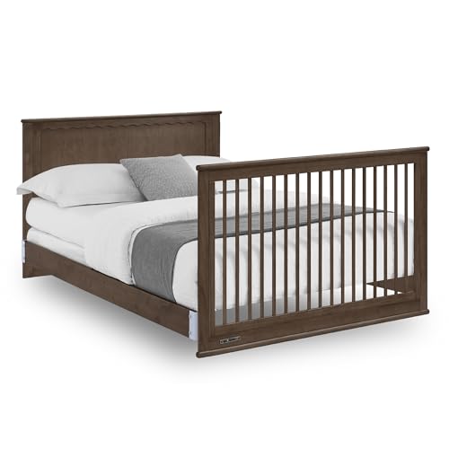 Delta Children Penelope 6-in-1 Convertible Crib - Greenguard Gold Certified, Teak Brown