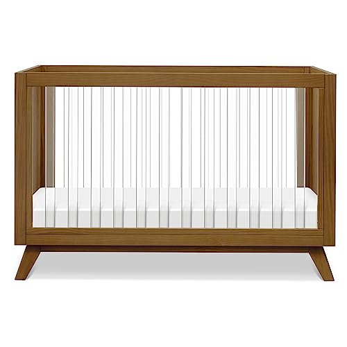 DaVinci Otto 3-in-1 Convertible Crib in Walnut with Acrylic Slats, Greenguard Gold Certified DaVinci