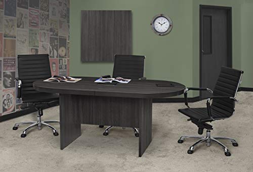 Regency Legacy Racetrack Conference Table with Tabletop Power & Data Port, 71", Ash Grey Regency