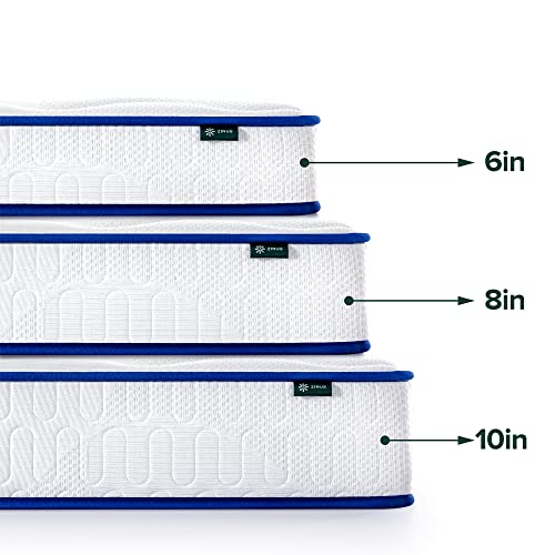 ZINUS 8 Inch Essential Innerspring Mattress, Full, Medium Firm Feel, CertiPUR-US Certified, Mattress in A Box Zinus