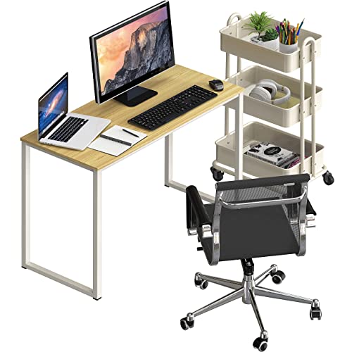 SHW Home Office 32-Inch Computer Desk, Oak SHW