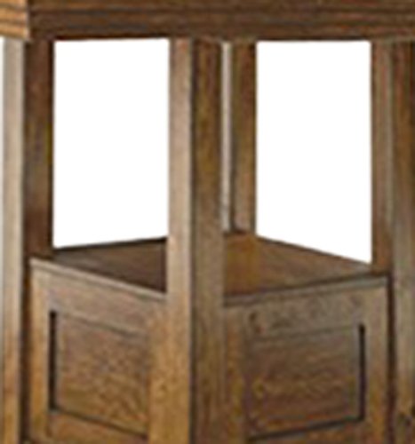 Signature Design by Ashley Ralene Traditional 36" Counter Height Dining Room Extension Table, Medium Brown Signature Design by Ashley